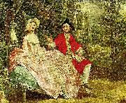 Thomas Gainsborough conversation in a park, c. oil on canvas